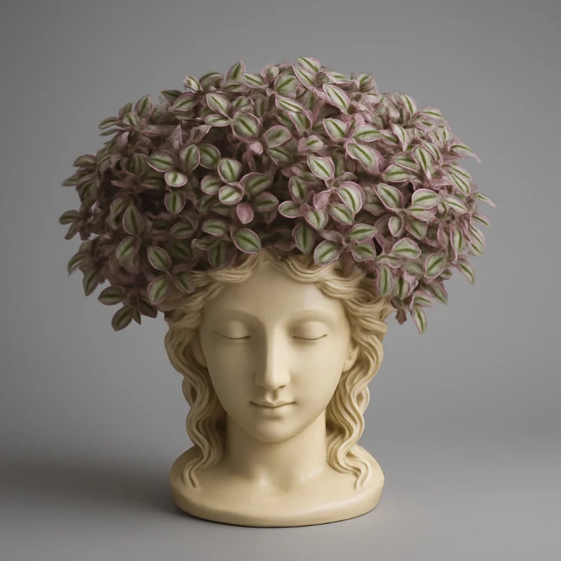 Grecian Head Planter (White)